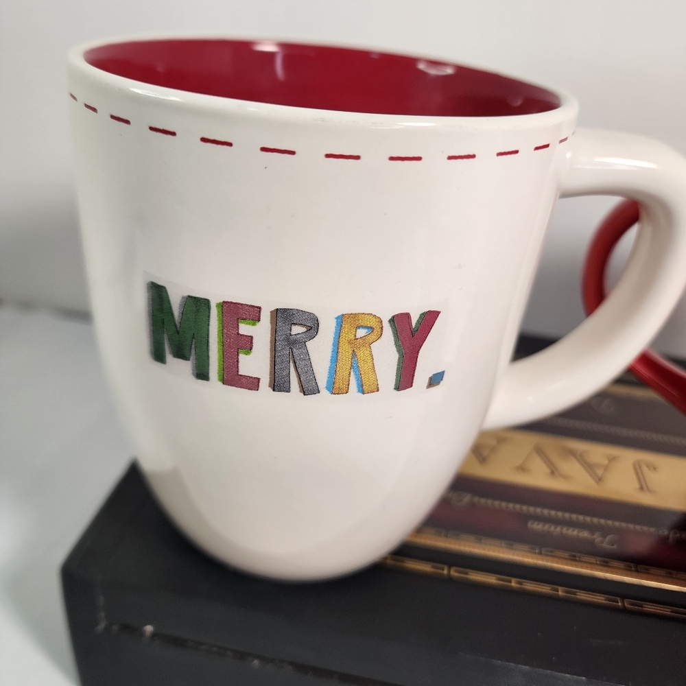 "Merry" Rae Dunn Artisan Collection by Magenta Coffee Tea Cups Mugs